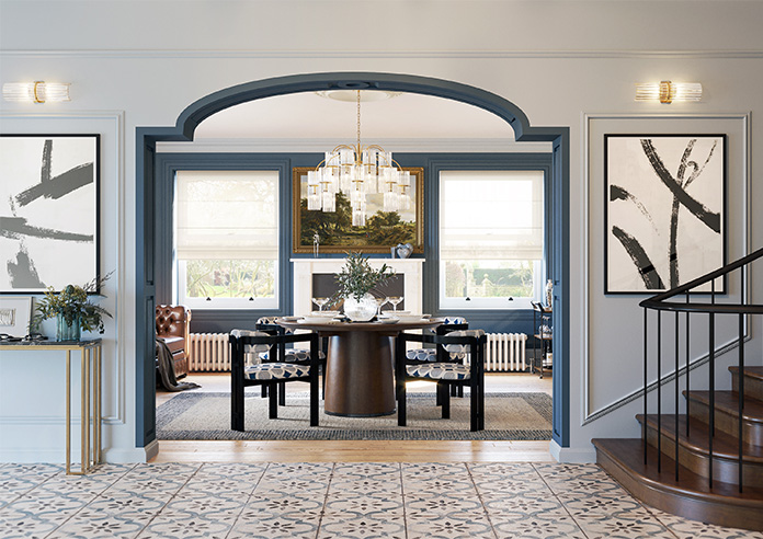 Pavia Voile, Cream Breeze - Twist&Fit Roman Blind - Image 8